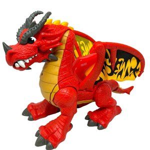 Fisher Price IMAGINEXT Red Winged Eagle Talon Castle Dragon With Sounds WORKS